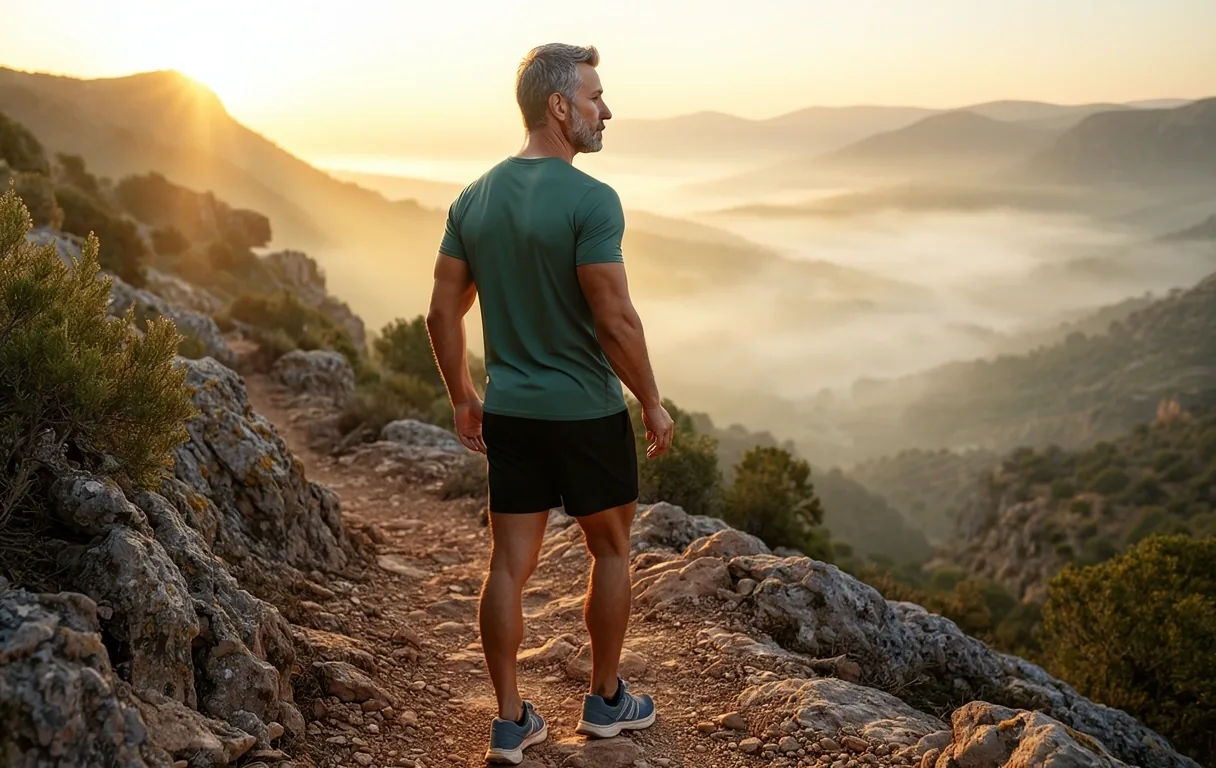 Amanecer en las montañas de Málaga